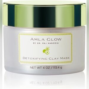 Amla Glow Detoxifying Clay Mask Exfoliating Mineral Rich Clay Facial 4 Oz